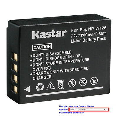Kastar Battery Replacement for Fujifilm NP-W126 W126S BC-W126 & Fujifilm X-A2