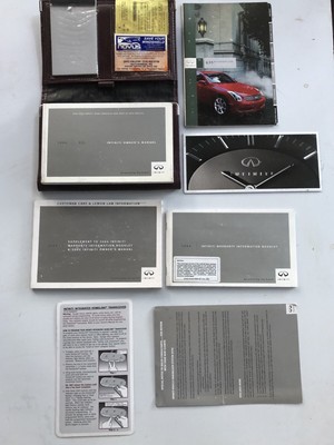 2004 INFINITI G35 SEDAN OWNER'S MANUAL BOOK | eBay