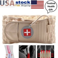 Back Decompression Belt for Lumbar Support Brace Spinal Air Traction Device US