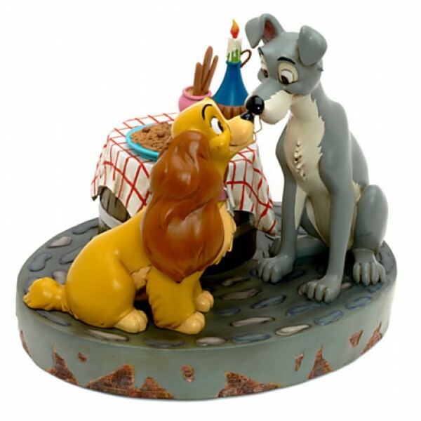 Disney Lady and the Tramp Figure,Bella Notte, Disneyland Paris New