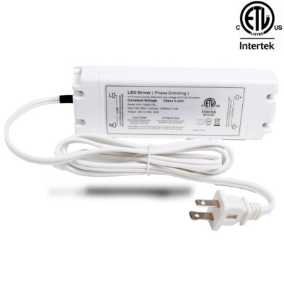LEDUPDATES 12V 50W TRIAC DIMMABLE POWER SUPPLY LED DRIVER AC TO DC ETL LISTED