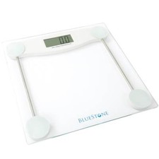 Bluestone Digital Glass Bathroom Scale: 396 lb Capacity, LCD Display