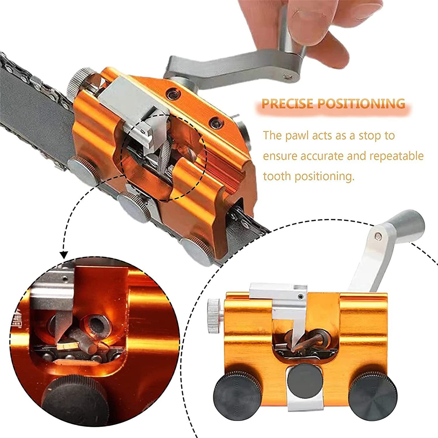 Easy & Portable Chainsaw Sharpener Jigs Sharpening Tool Chain Saws ...
