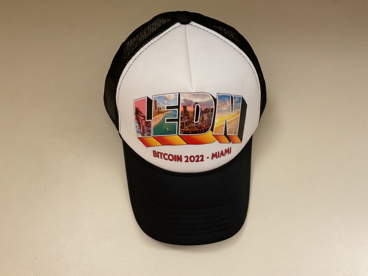 LEDN Bitcoin 2022 Miami (Crypto Currency) SnapBack Mesh & Foam Black-White  | eBay