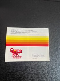 NES Jeopardy Junior Jr Nintendo Instruction Manual Only