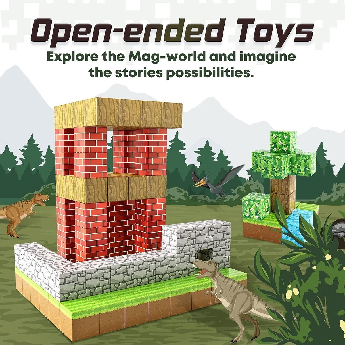 Minecraft Magnet Block Minecraft Blocks Magnet Mine Magnet World Magnetic Blocks-Build Edition ...