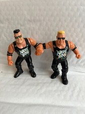 WWE THE NASTY BOYS JERRY SAGS BRIAN KNOBBS HASBRO WRESTLING FIGURES WWF VGC