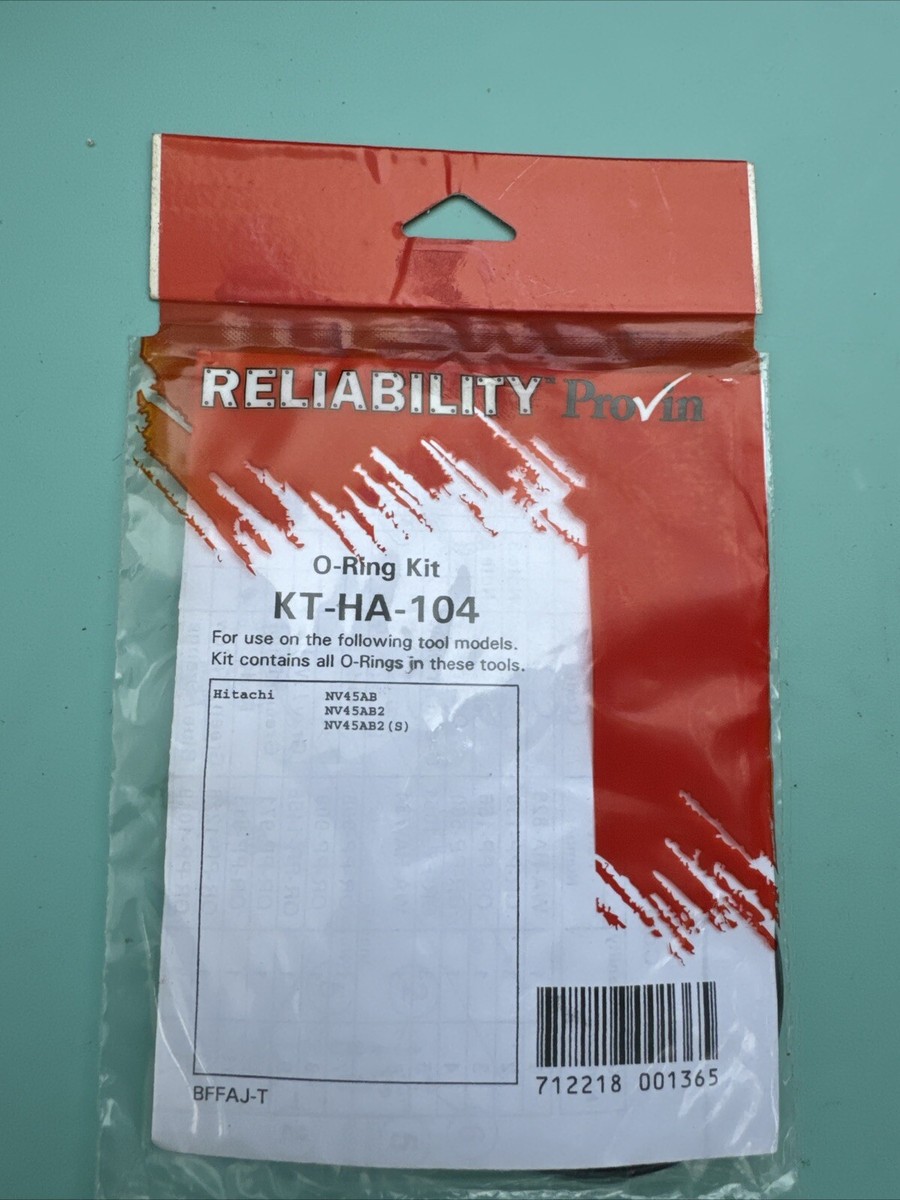 Tooloflife Roofing Nailer Gasket & O-Ring Repair Kit – Fits Metabo HPT NV45AB2, NV50AP2 & More – Valve Pack, Springs & Seals For Coil Nailers