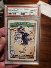 2020 Topps Gypsy Queen Luis Robert Autograph LOGO SWAP SP RC 26/99 PSA10