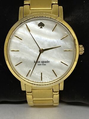 Kate Spade 0737 Women Gold Stainless Steel Analog White Dial  display picture 1
