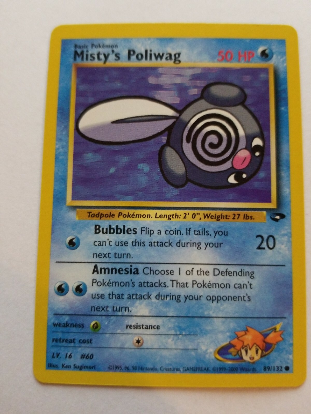 Pokemon Card - Misty's Poliwag (89/132) Gym Challenge Set ***NM***