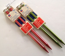 Vintage Boye 10" Knitting Needles Straight Aluminum Size 15 -Set of 2