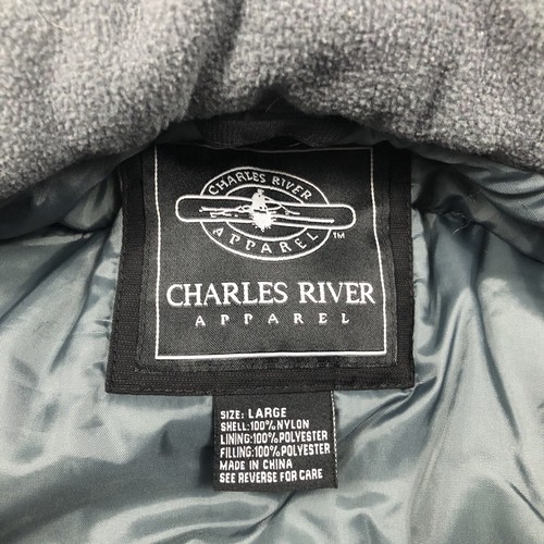 Miller Lite Mens Large Coat Charles River Apparel Red Black Thinsulate 3M Heavy - Picture 7 of 14