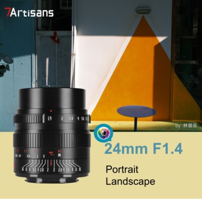 7artisans 24mm F1.4 APS-C MF Lens for Fuji-X Sony-E Canon-RF/EOS M Nikon-Z M4/3
