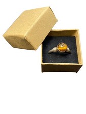 VTG. Natural Tiger Eye Ring Women's 925 Sterling Silver Boho Gift for Her