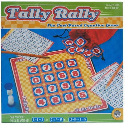 Tally Rally Die schnelle Gleichung Brettspiel Mathematikunterricht MindWare Spielzeug