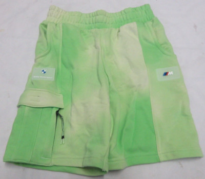 Puma BMW Motorsport 533321 05Men's Green Statemt Sweat French Terry Shorts SizeS