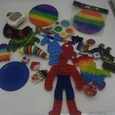 Huge Pop It Fidget Toy Lot Sensory Stress Relief Sensory All Ages EUC Assorted