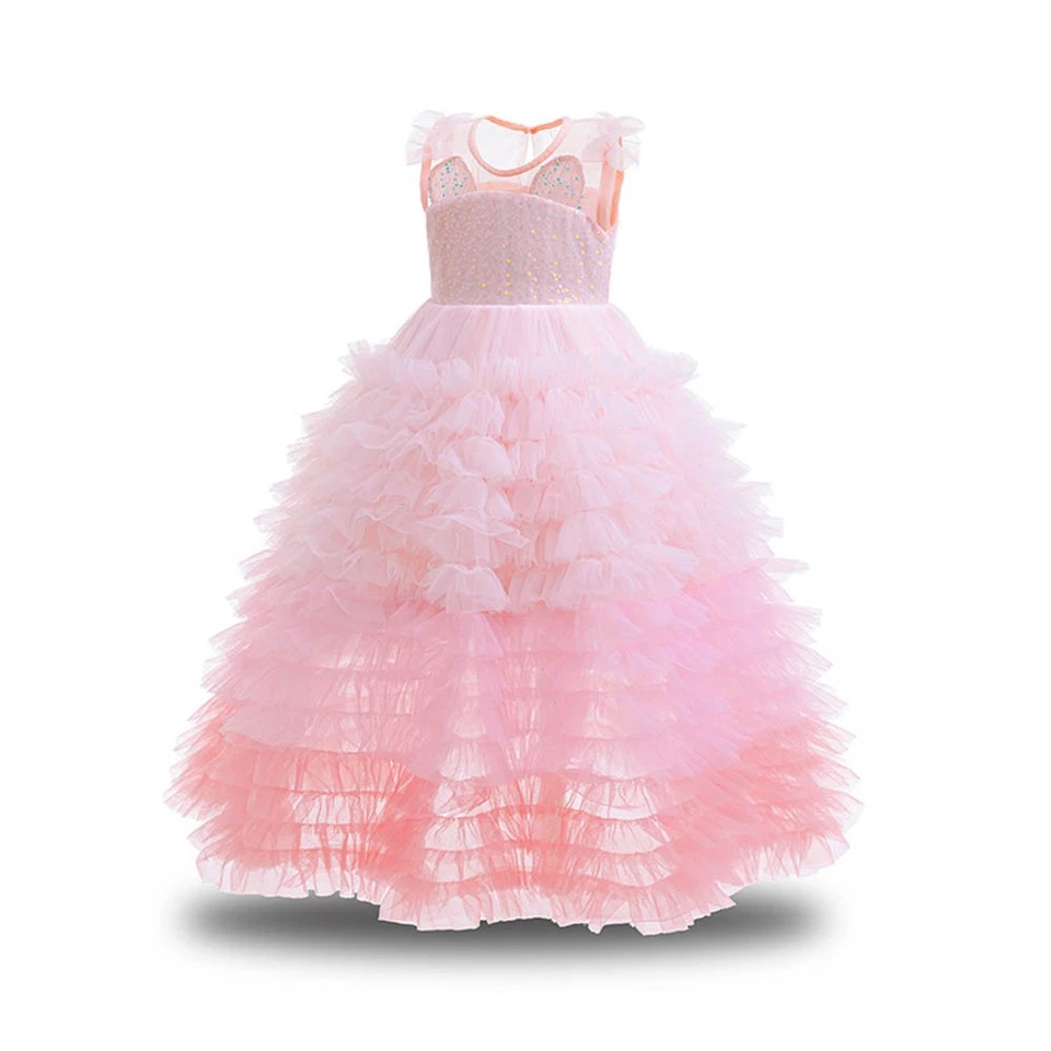 Pagerant Ball Gown Dress Custom Ball Gown Wedding Cosplay Xmas Girls Dresses - Image 3 of 4