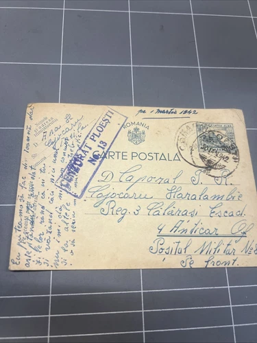 ORIGINAL LETTER CARD  FIELD POST ROMANIA NAZI GERMANY GERMAN 1942 WW2 MILITARY