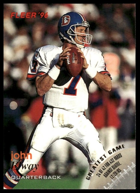 1996 Fleer John Elway #40 🔥 Denver Broncos