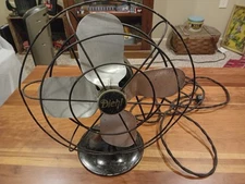 Vintage Diehl Oscillating Fan 11 Inches, Nice!