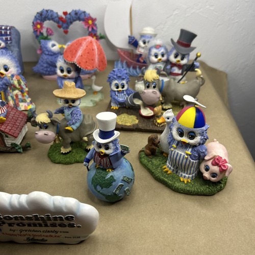 Menge 20 Vintage Sonshine Promises spirituelle Bluebird Figuren von Gretchen Clasby - Bild 4 von 24
