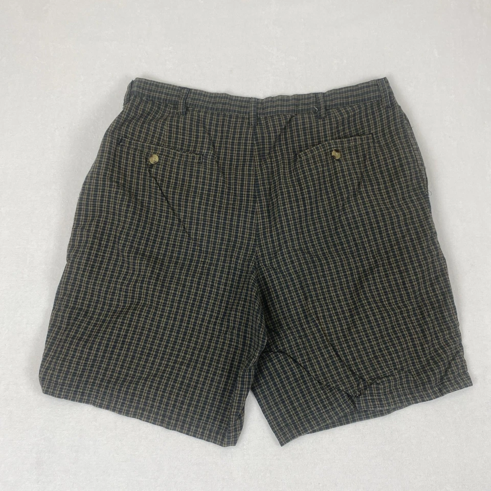 Pantalones Cortos Plisados Texturizados Algodón Espiga Naturals Vintage Años 90 36 Foto 2 de 4