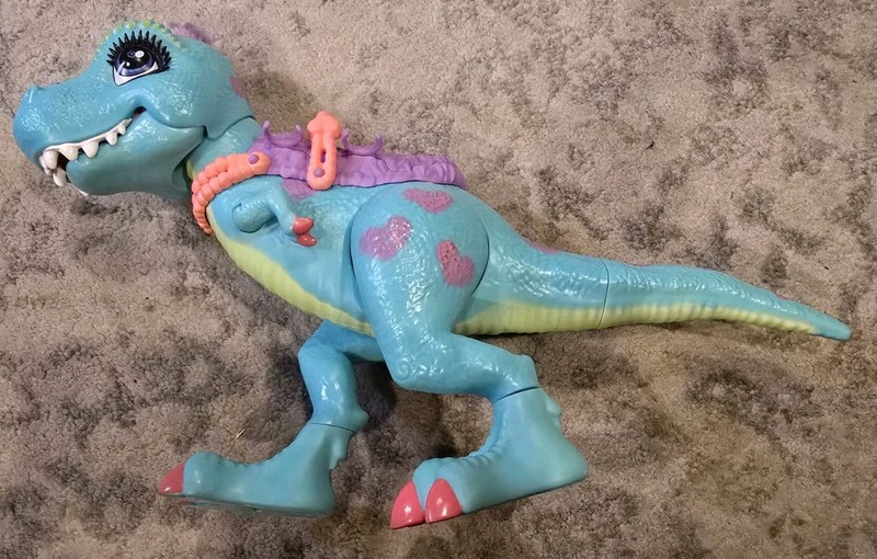Cave Club Tyrasaurus T-Rex Dinosaur Pal 12" Figure W/ Saddle for Dolls