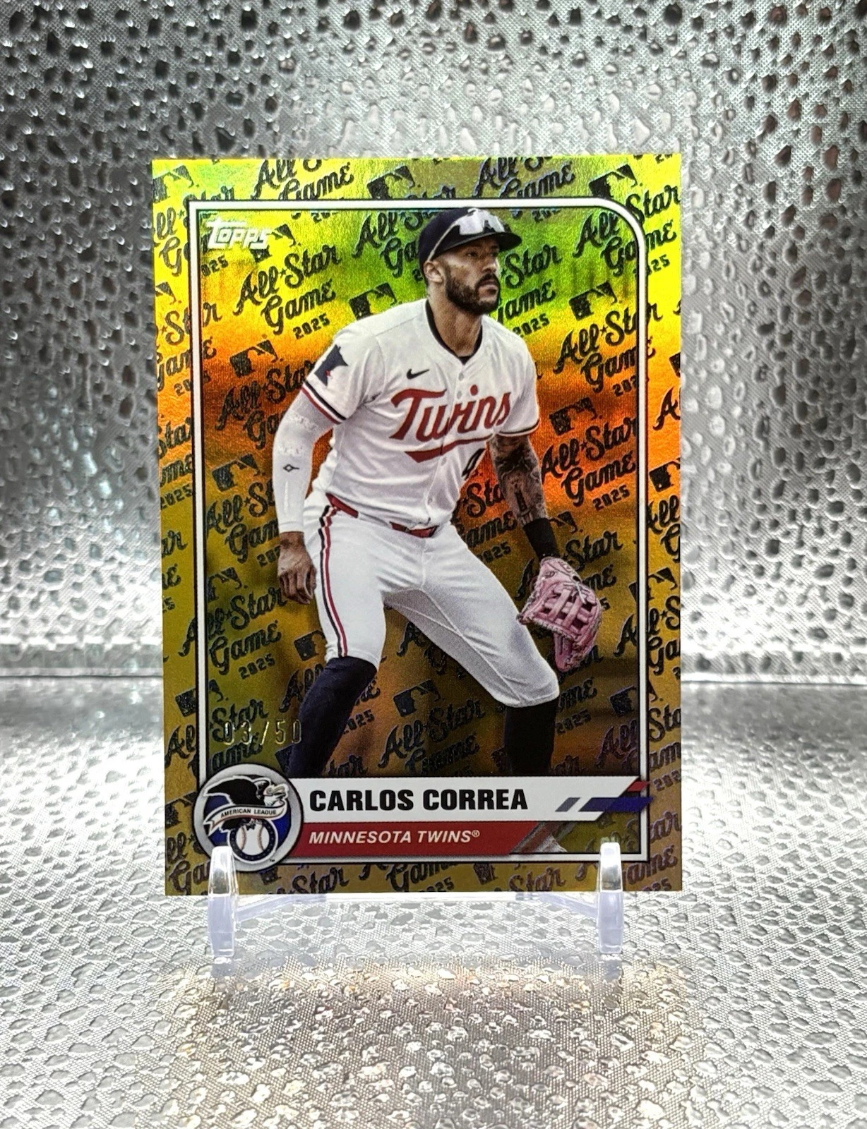 2025 Topps All-star Game Gold Foil /50 Carlos Correa #101. See Description.