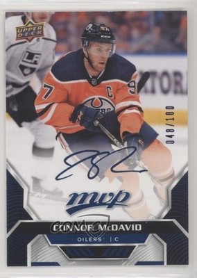 2020-21 MVP High Series Puzzle Back Blue Script Achievements Connor McDavid g1m