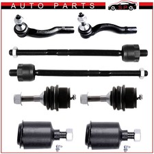 Front Lower Upper Ball Joints Steering Tie Ro...