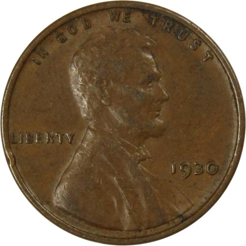 1930 Lincoln Wheat Cent XF EF Extremely Fine Bronze Penny 1c Coin Collectible