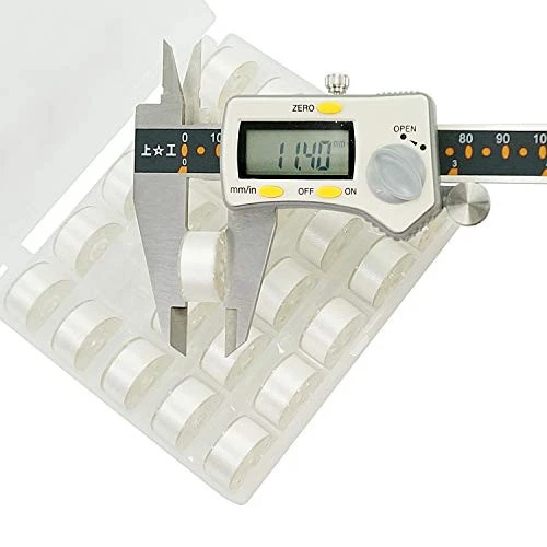  25pcs White 70D/2 (60WT) Prewound Bobbin Thread Plastic Size A SA156 for  - Image 4 of 4