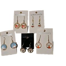 New Fashion Earrings Christmas Holiday Gift Set Of 5 Hooks