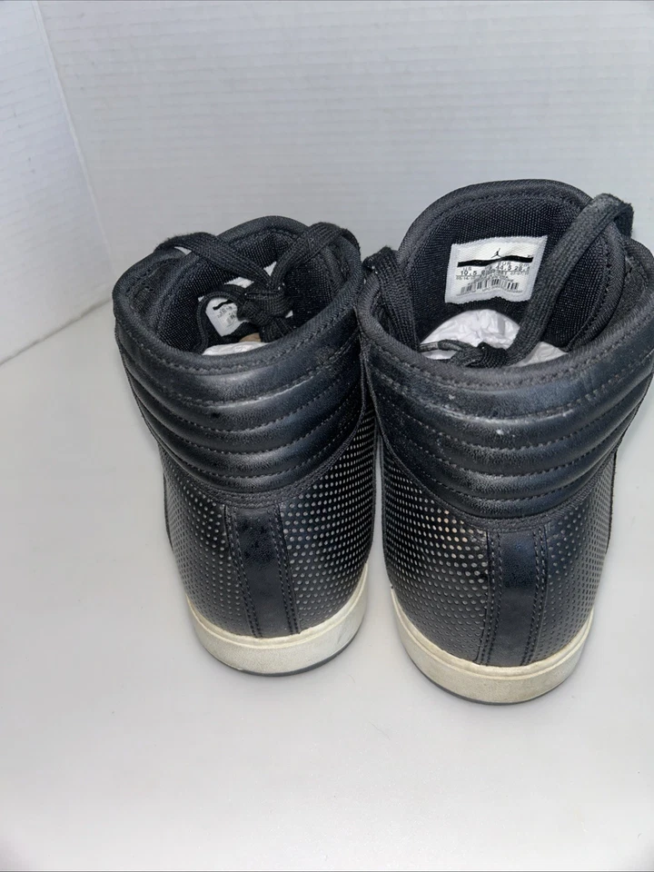 Air Jordan Sky High Cuero Hombre Talla 10.5 Color Negro Foto 4 de 4