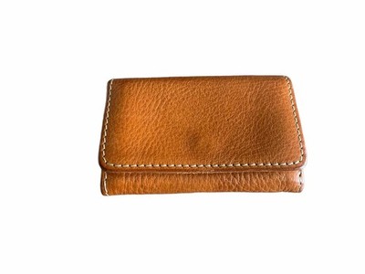 Porco Rosso Compact Wallet Camel Mini Card Case Used Japan