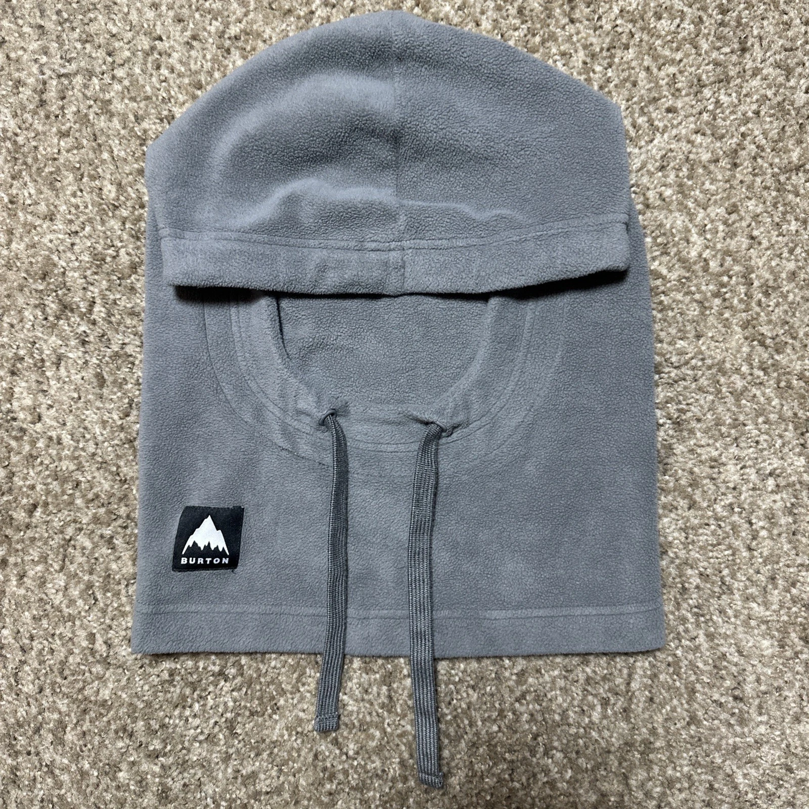 Burton Adult 2026 Snowboard Snow Winter - BURKE HOOD Balaclava - Gray Fleece