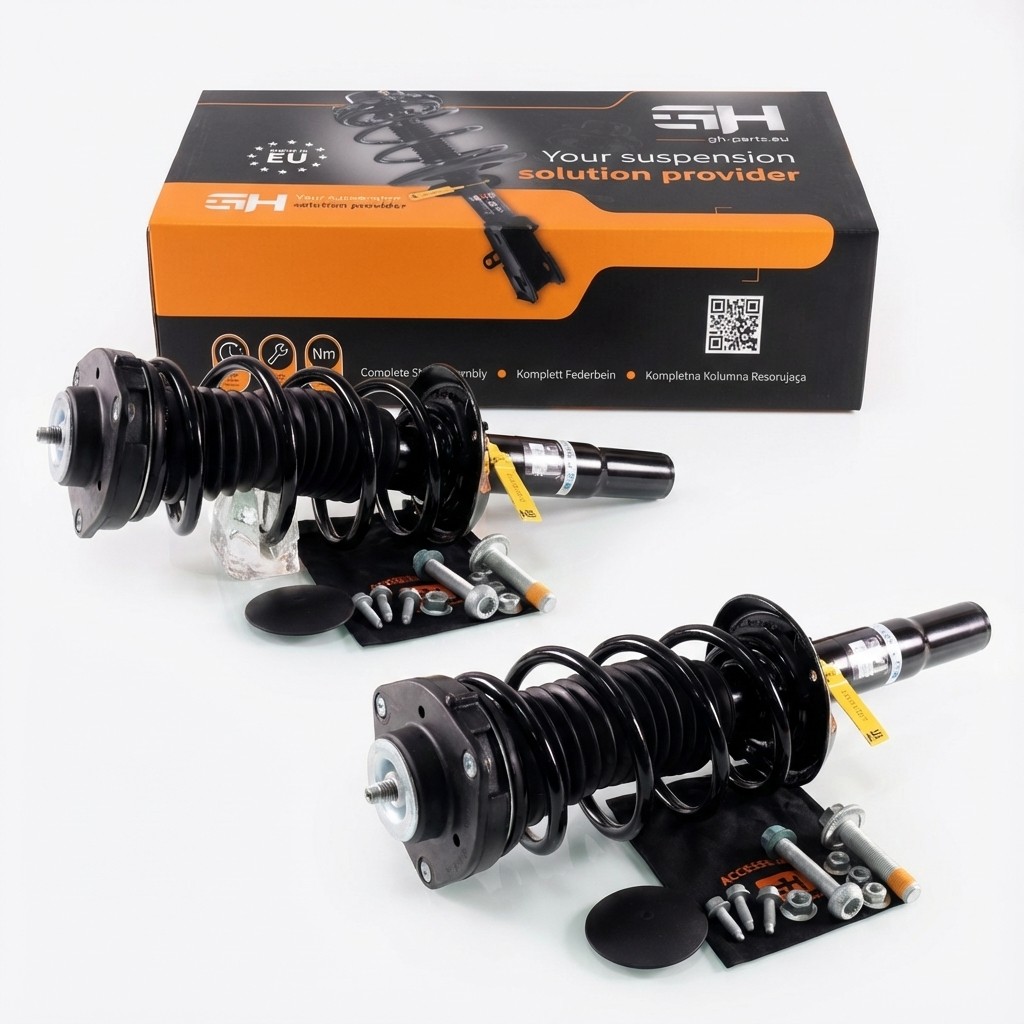 2x Complete Struts Assembly Front for VW Golf V Variant 1.4TSI 50mm