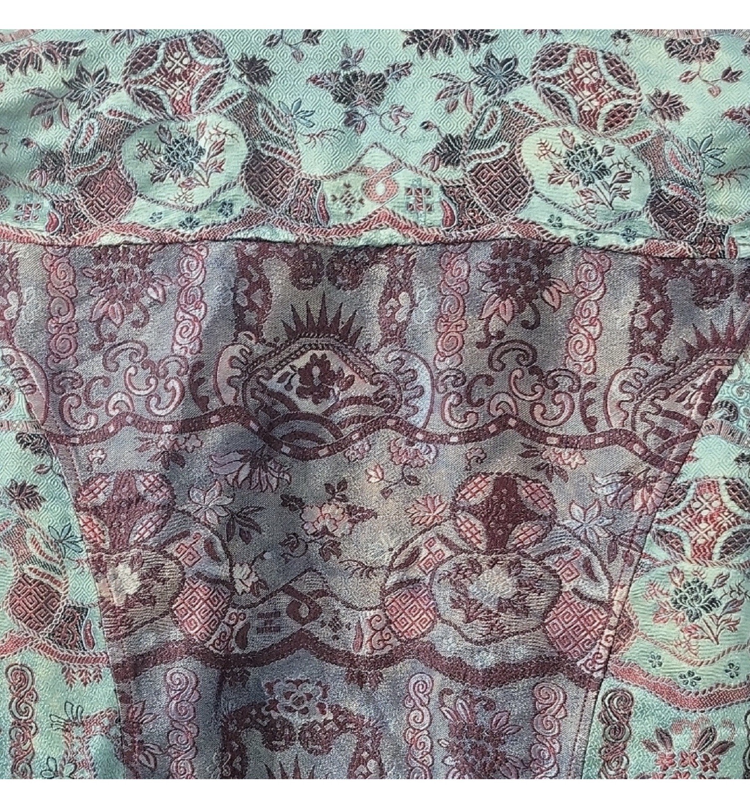 CITRON Santa Monica Silk Rayon Brocade Jacket Size S