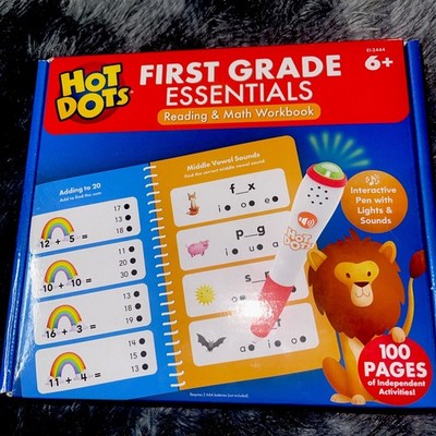 Educational Hot Dots Getting Ready for 1st Grade Set. Reading & Math. Ages 6+