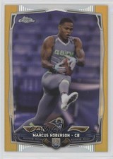 2014 Topps Chrome Gold Refractor 36/50 Marcus Roberson #190 12x6