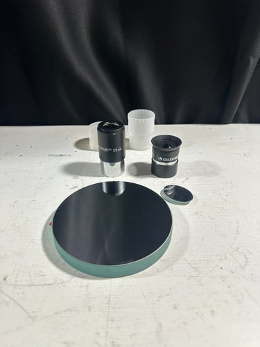 D114F900 4.5" f/8 Primary & 25mm Secondary Telescope Mirrors + Eyepieces Hadley
