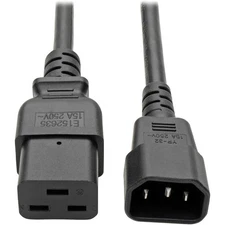 Eaton Tripp Lite Series Power Cord, C19 to C14 - Heavy-Duty, 15A, 250V, 14 AWG,