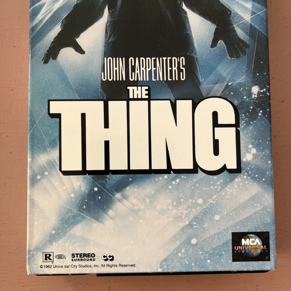 John Carpenter's The Thing VHS Tape 1982 1996 Release Kurt Russell Rob Bottin - Image 3 of 4