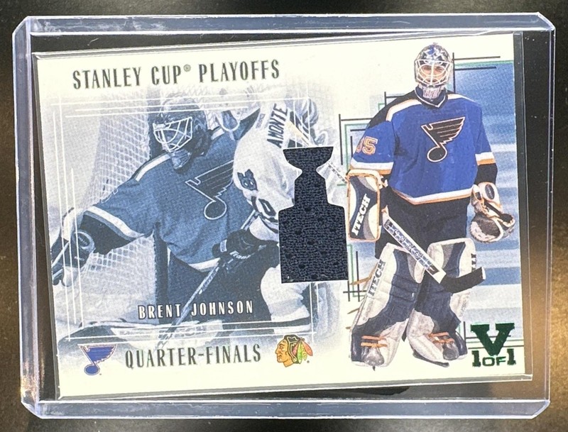 2002-03 In The Game Be A Player Brent Johnson Stanley Cup Playoffs MEM Vault 1/1