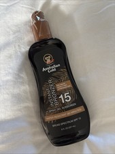 Australian Gold Instant Bronzer Spray Gel 8 oz Sunscreen Broad Spectrum SPF 15