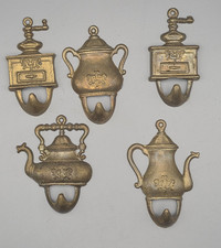 5 Messing Haken Handtuchhaken/küche Landhaus