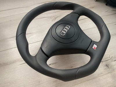 TUNING Lenkrad Lederlenkrad AUDi A4 B5 8D 99-01 A6 C5 4B   TT  ABGEFLACHT S-Line