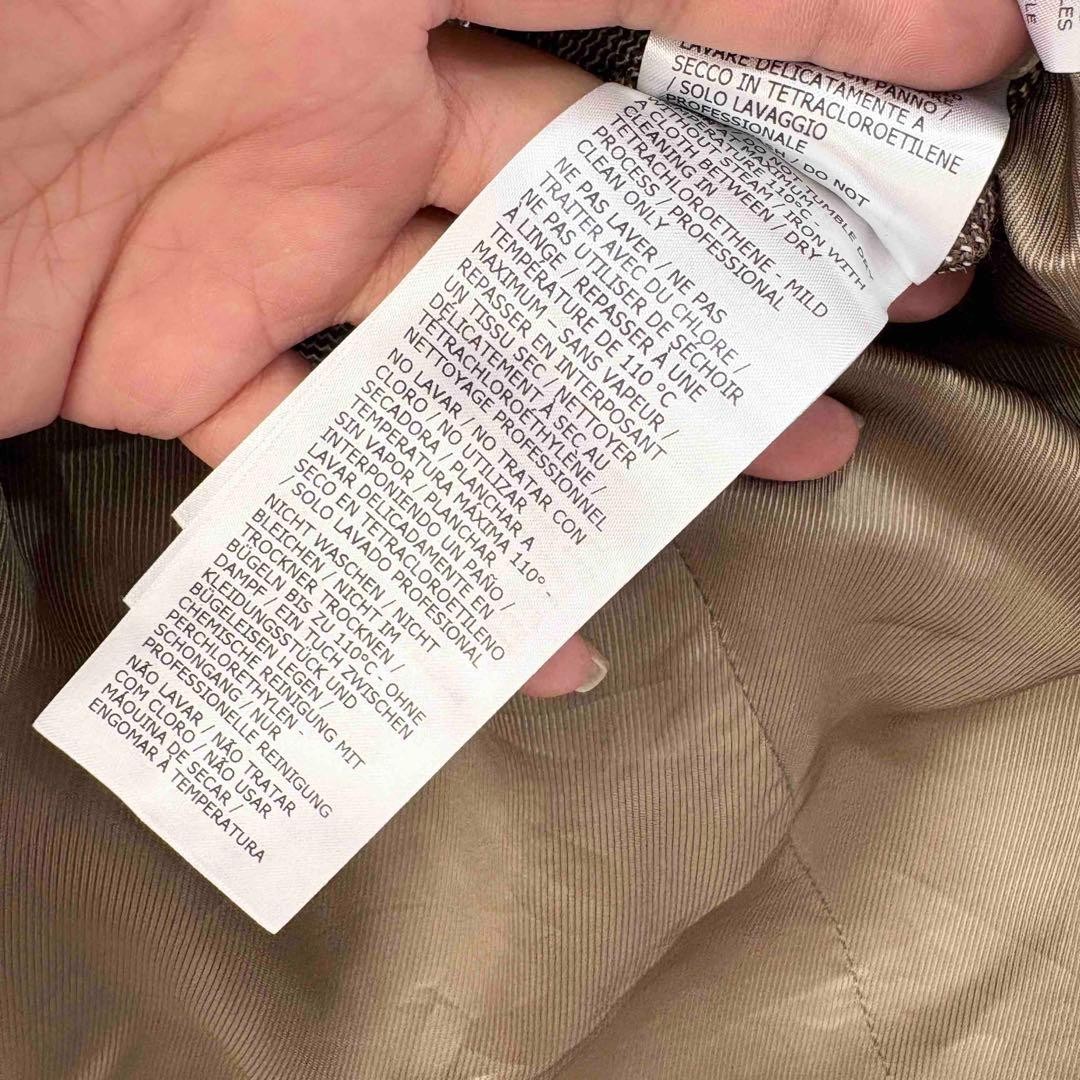 USED GUCCI CHECK PATTERN DOUBLE-BREASTED JACKET 4… - image 6